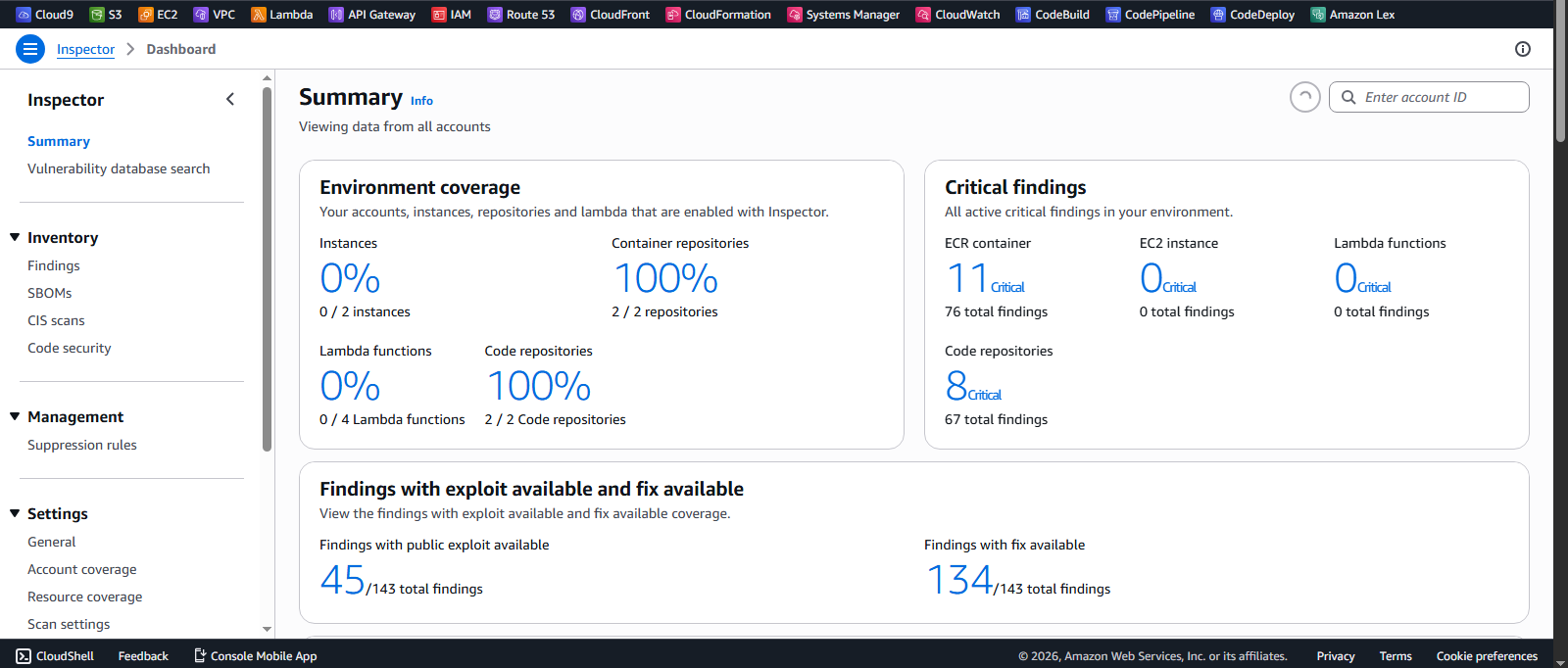 Inspector Summary